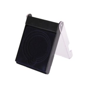Plastikinis dėklas medaliui 70mm 116x84x18mm mėlynas - A005B BK/BU H1/BL