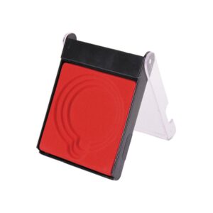 Plastikinis dėklas medaliui 70mm 116x84x18mm raudonas A005B BK/R H1/RD