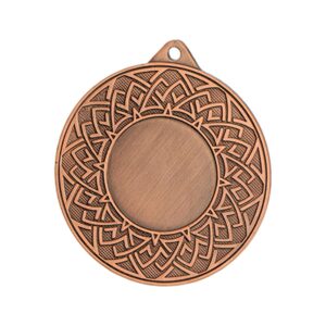 Bendros paskirties bronzos spalvos medalis su vieta 25 mm emblemai - plieninis MMC26050/B