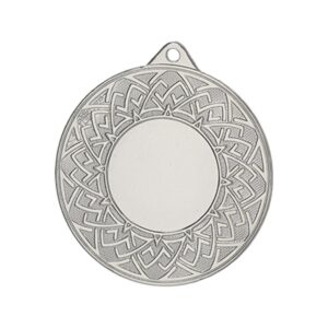 Bendrasis sidabrinis medalis su vieta 25 mm emblemai - plieninis MMC26050/S