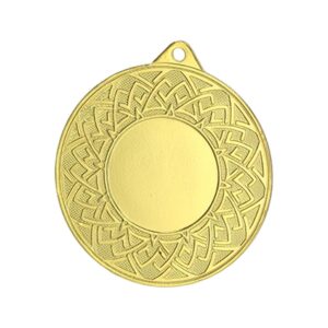 Bendrosios paskirties aukso spalvos medalis su vieta 25 mm emblemai – plieninis MMC26050/G
