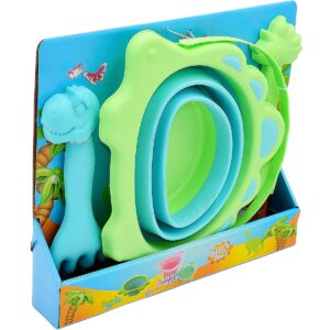 SULANKSTOMAS KIBIRĖLIS SMĖLIUI DINOZAURAS SU SEMTUVĖLIU IR GRĖBLUKAIS ŽALIAS 1065298 - Image 4