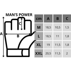 VYRIŠKOS FITNESO PIRŠTINĖS MAN'S POWER R.L ENERO FIT 1066448 - Image 7