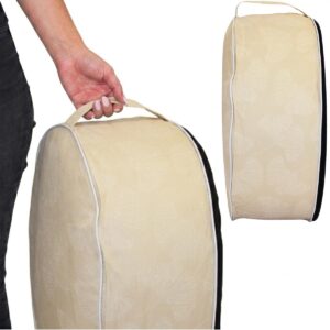 PRIPUČIAMAS TURISTINIS SODO PŪFAS 55x25CM SMĖLIO SPALVOS 1073927 - Image 4
