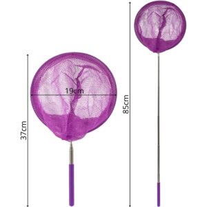 SULANKSTOMAS TELESKOPINIS TINKLELIS DRABUŽIAMS IR VABZDŽIAMS GAUDYTI 37-85CM VIOLETINIS 1066240 - Image 5