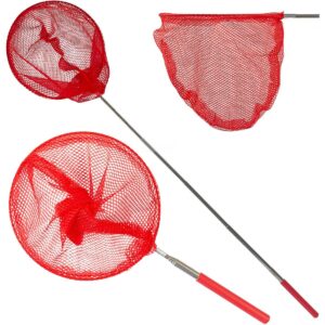 SULANKSTOMAS TELESKOPINIS TINKLELIS DRABUŽIAMS IR VABZDŽIAMS GAUDYTI 37-85CM RAUDONAS 1066257