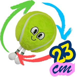 EMOJI KAMUOLYS 23CM SU KOJELĖMIS TIESIOGINIS TENISO KAMUOLIUKAS ŽALIAS 1079684 - Image 5