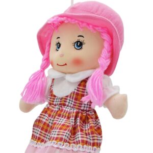 PLIŠINĖ LĖLĖ SKUDURINĖ SU GARSAS ROŽINĖ 870934 - Image 2
