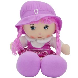 PLIŠINĖ LĖLĖ SKUDURINĖ SU GARSAS VIOLETINĖ 870996 - Image 3