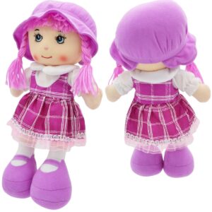 PLIŠINĖ LĖLĖ SKUDURINĖ SU GARSAS VIOLETINĖ 870996 - Image 4