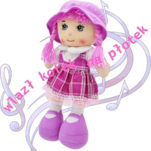 PLIŠINĖ LĖLĖ SKUDURINĖ SU GARSAS VIOLETINĖ 870996 - Image 5