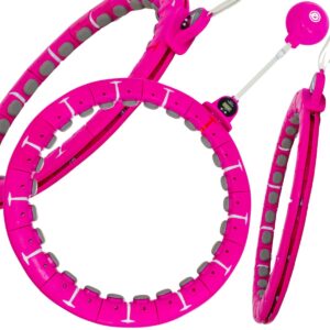 HULA HOP SU MASAŽUOKLIU, SVORIU IR SKAITIKLIU FUKSJOS SPALVOS ENERO FIT 1074511 - Image 10