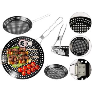 GRILINĖ KEPTUVĖ SU SULANKSTOMA RANKENA NELIPNIA DANGA JUODA 433947