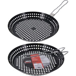GRILINĖ KEPTUVĖ SU SULANKSTOMA RANKENA NELIPNIA DANGA JUODA 433947 - Image 9
