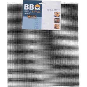 GRILIO KILIMĖLIS TINKLELIS 2 VNT. 42x35,5 CM NELIMPANTIS PTFE STIKLO PLUOŠTAS BBQ 944922 - Image 2