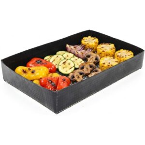 DARŽOVIŲ IR MĖSOS KEPIMO KREPŠELIS 28x18x5CM PTFE NON STICK BBQ 944984 - Image 4