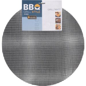 APVALUS GRILIO TINKLELIS 2 VNT. 40 CM NON-STICK PTFE STIKLO PLUOŠTAS BBQ 945097 - Image 2