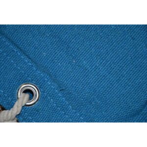 BRAZILIŠKAS KABANTIS KRĖSLAS HAMAKAS 100x50CM NATŪRALUS SU ĮSIŪTA PAGALVE RUGIAGĖLIŲ MĖLYNAS 1013428 1013428 - Image 7