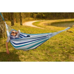 DVIVIETIS SODO HAMAKAS XXL 250x150CM SU DĖKLU MĖLYNAS 1021171 1021171 - Image 8