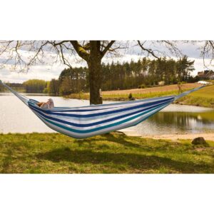 DVIVIETIS SODO HAMAKAS XXL 250x150CM SU DĖKLU MĖLYNAS 1021171 1021171 - Image 9