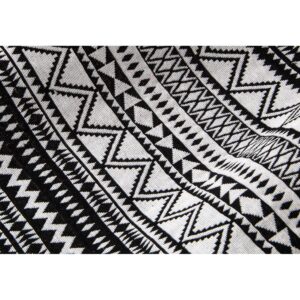 SODINIS HAMAKAS DVIEMS ASMENIMS 200X147CM SU SKERSINIU ETNO JUODAS-BALTAS 1031262 1031262 - Image 8