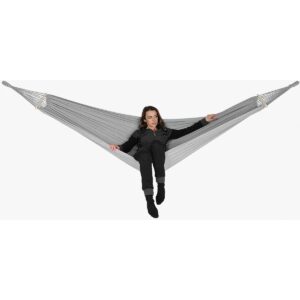 DVIVIETIS SODO HAMAKAS LUXE XXL 250x150CM SU SKERSINIU IR DĖKLU PILKAS 1031170 1031170 - Image 4