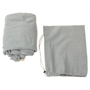 DVIVIETIS SODO HAMAKAS LUXE XXL 250x150CM SU SKERSINIU IR DĖKLU PILKAS 1031170 1031170 - Image 9