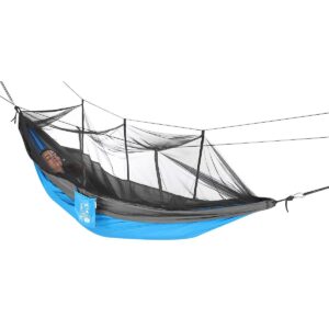 TURISTINIS HAMAKAS 2 ASMENŲ 270X140CM SU TINKLELIU NUO UODŲ MĖLYNAS 1031408 - Image 2