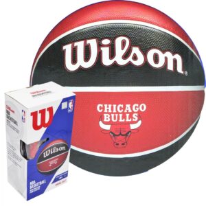 KREPŠINIO KAMUOLYS WILSON NBA CHICAGO BULLS DĖŽUTĖ POMPA 228517