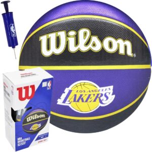 KREPŠINIO KAMUOLYS WILSON NBA LA LAKERS DĖŽUTĖ POMPA 228524 - Image 2