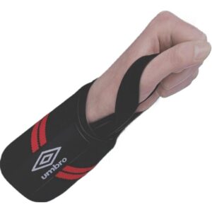 ELASTINĖ RIEŠO JUOSTA UMBRO, 2 VNT. KOMPLEKTAS, RAUDONA 2000037