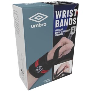 ELASTINĖ RIEŠO JUOSTA UMBRO, 2 VNT. KOMPLEKTAS, RAUDONA 2000037 - Image 2