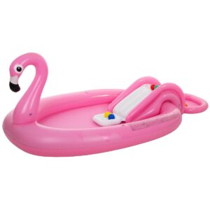 VAIKIŠKAS BASEINAS ŽAIDIMŲ AIKŠTELĖ FLAMINGAS 213x123x78CM 57172 663175 - Image 2