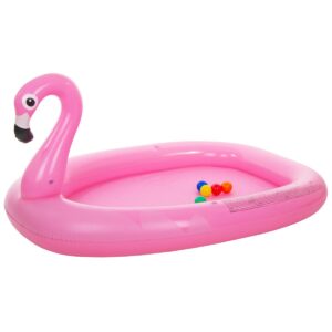 VAIKIŠKAS BASEINAS ŽAIDIMŲ AIKŠTELĖ FLAMINGAS 213x123x78CM 57172 663175 - Image 6