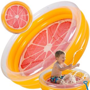 VAIKIŠKAS BASEINAS 3 ŽIEDŲ GRAPEFRUIT 168x38CM 51625 626503