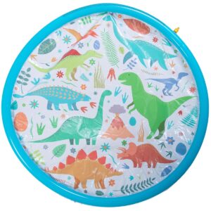 PRIPUČIAMAS APVALUS KILIMĖLIS 154x7CM ŽAIDIMŲ AIKŠTELĖ FONTANAS DINOZAURAI 51626 MĖLYNAS 626527 - Image 2