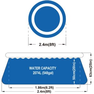 PRIPUČIAMAS BASEINAS SU PRIPUČIAMU ŽIEDU 240X63CM 17792 660105 - Image 6