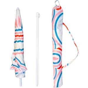 PAPLŪDIMIO IR SODO SKĖTIS 160CM DRYŽUOTAS MĖLYNAS-ROŽINIS 1073828 - Image 2