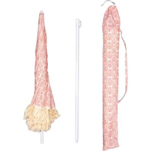 PAPLŪDIMIO IR SODO SKĖTIS SU KUTAIS 174CM RAUDONAS 1073804 - Image 2