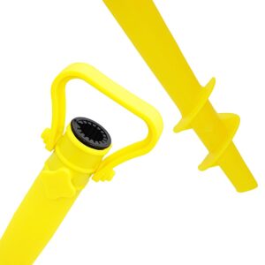 PLASTIKINIS ĮSUKAMAS SKĖČIO LAIKIKLIS 37CM GELTONAS 1083063 - Image 3