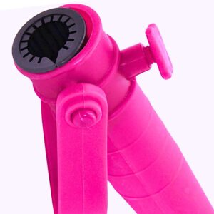 PLASTIKINIS ĮSUKAMAS SKĖČIO STOVAS 37CM ROŽINIS 1083087 - Image 5