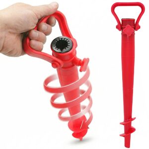 PLASTIKINIS ĮSUKAMAS SKĖČIO PAGRINDAS 37CM RAUDONAS 1083100