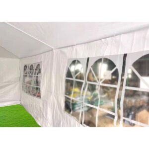 SODAS PAVĖSINĖ CATERING PALAPINĖ PE 6x3M + 6 SIENELĖS BALTA 1032634 - Image 7
