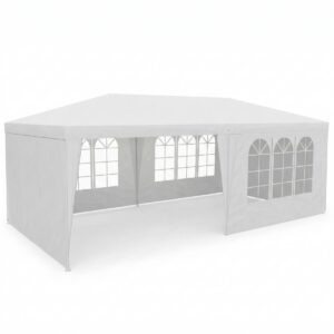 SODAS PAVĖSINĖ CATERING PALAPINĖ PE 6x3M + 6 SIENELĖS BALTA 1032634 - Image 8