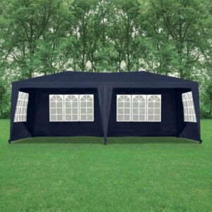 SODO PAVILJONAS CATERING PALAPINĖ PE 6x3M + 6 SIENELĖS TAMSIAI MĖLYNAS 1039602 - Image 4