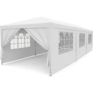 SODO PAVĖSINĖ CATERING PALAPINĖ PE 9x3M + 8 SIENELĖS BALTA 1048765