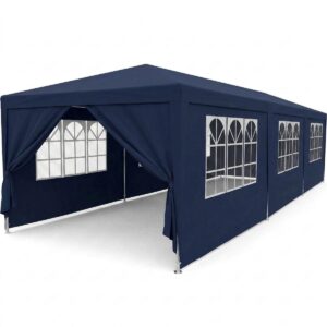 SODO PAVILJONAS CATERING PALAPINĖ PE 9x3M + 8 SIENELĖS TAMSIAI MĖLYNAS 1055107