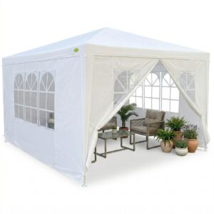 PAVĖSINĖ SODO PALAPINĖ 3X4X2.5M BALTA SASKA GARDEN 1067841