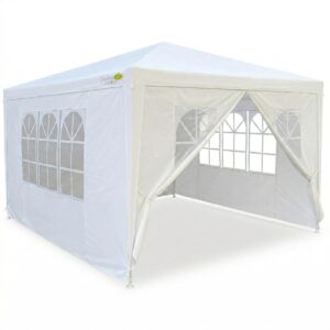 PAVĖSINĖ SODO PALAPINĖ 3X4X2.5M BALTA SASKA GARDEN 1067841 - Image 2