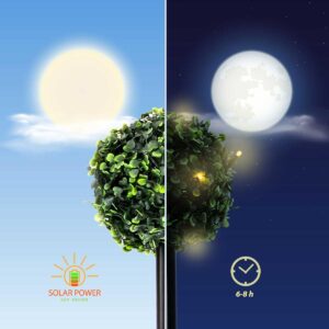 SAULĖS ENERGIJA VEIKIANČIŲ ŠVIESTUVŲ RINKINYS, 3 BUKMEDŽIO RUTULIAI, 27 LED 1039985 - Image 9